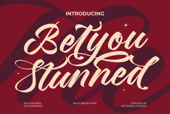 Betyou Stunned Font: A Bold Script for Branding