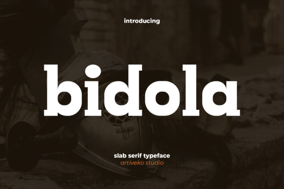 Bidola: A Bold Slab Serif Typeface for Modern Editorial Design