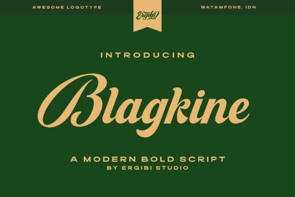 Blagkine: A Bold Script Typeface for Modern Branding