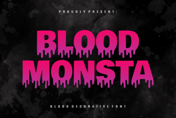 Blood Monsta Font: Bold Branding for Creators