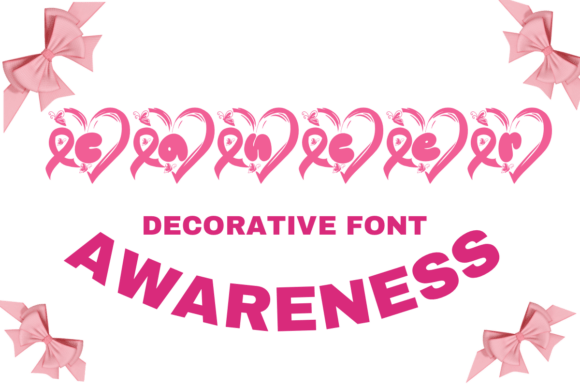 Cancer Awareness Font for Editorial Design