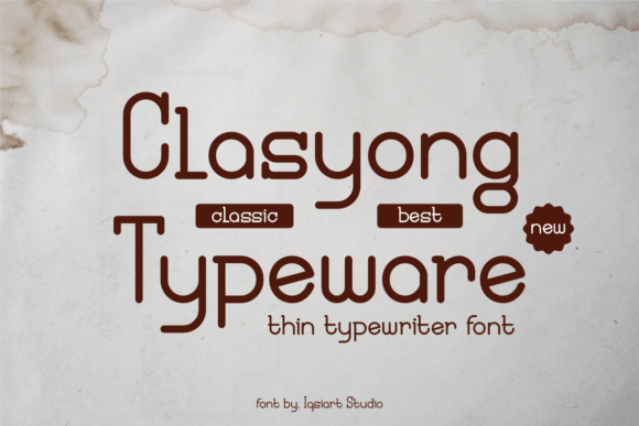 Clasyong Typeware: Bold Font for Campaigns