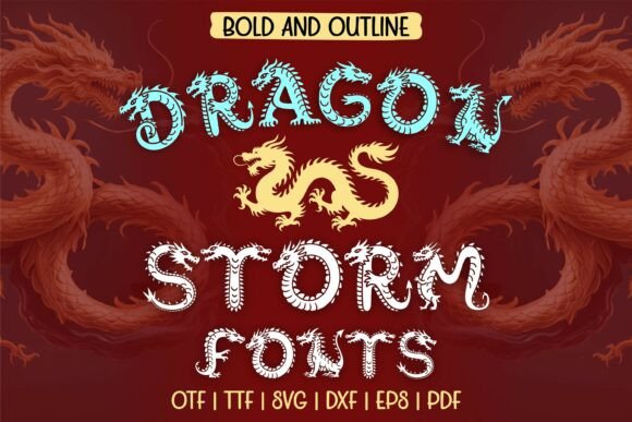 Dragon Storm Font: Bold Branding for Small Business