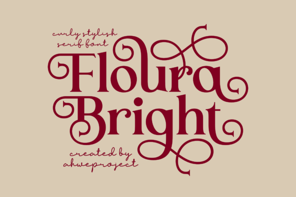 Floura Bright: A Serif Font for Bold Campaigns