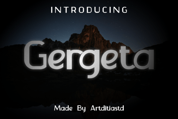 Gergeta: A Bold Sans Serif Font for Crafters