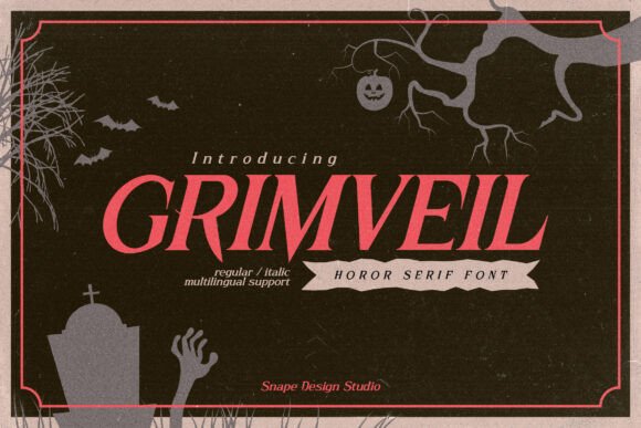 Grimveil: A Gothic Serif Font for Bold Brands