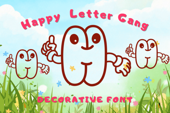 Happy Letter Gang: A Playful Display Font for Editors