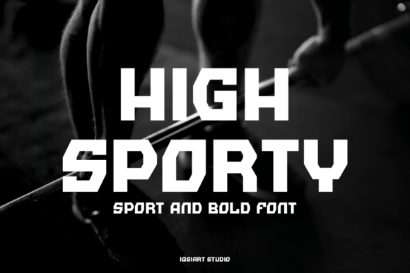 High Sporty: A Bold Sans Serif Font for Crafters