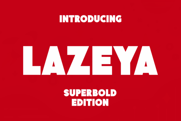 Lazeya: A Bold Slab Serif Font for Web Design