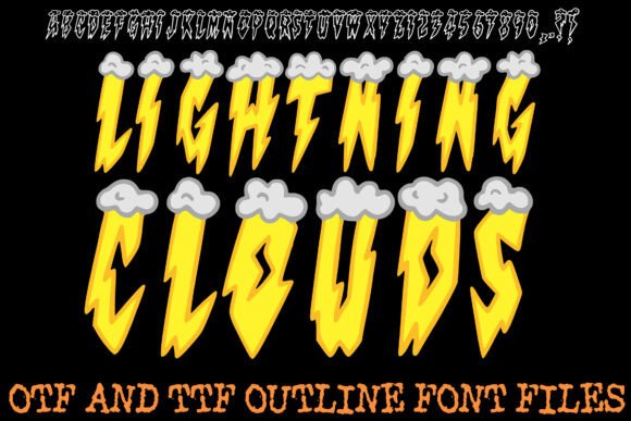 Lightning Clouds: A Bold Display Font Review