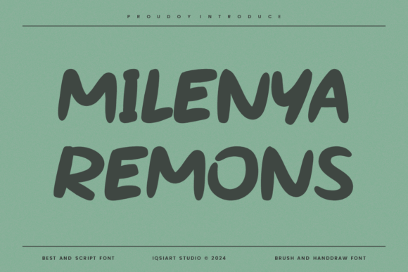 Milenya Remons: A Playful Brush Font for Web Design
