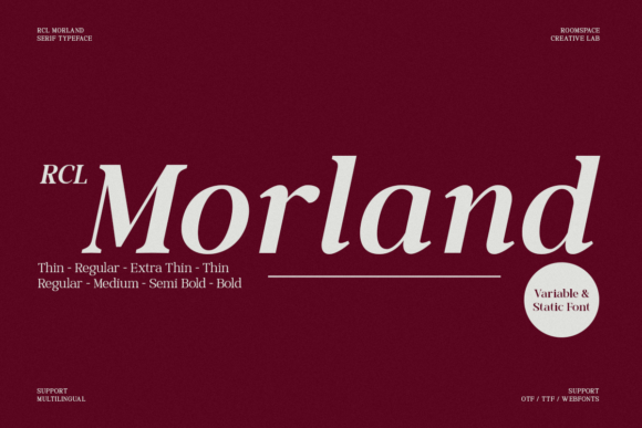 Morland Typeface: Elevate Your Campaign Design