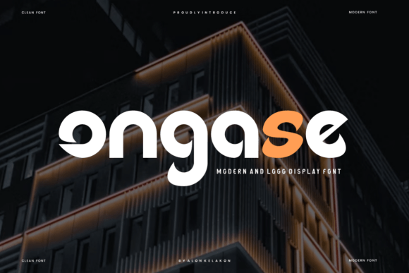 Ongase: A Bold Sans Serif Font for Modern Web Design