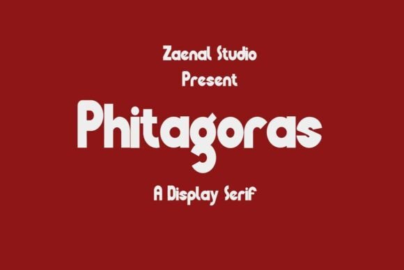 Phitagoras: A Bold Serif Font for Branding