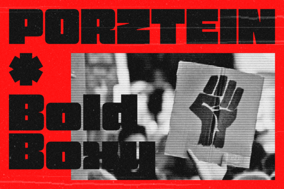 Porztein: A Bold Sans Serif Font for Editorial Impact