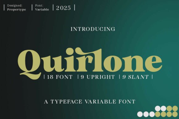 Quirlone: A Serif Typeface for Modern Brands