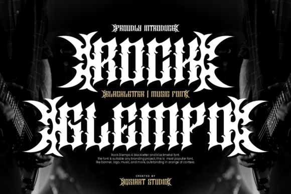 Rock Glempo: A Bold Blackletter Font for Campaigns