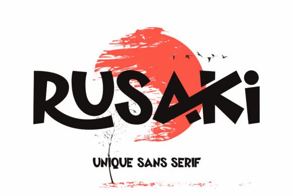 Rusaki: A Bold Sans Serif Font for Modern Brands
