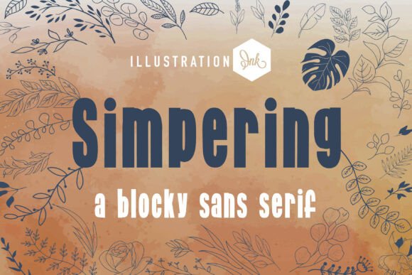 Simpering: A Bold Sans Serif Typeface for Editorial Design