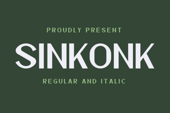 Sinkonk: A Bold Typeface for Clear Branding