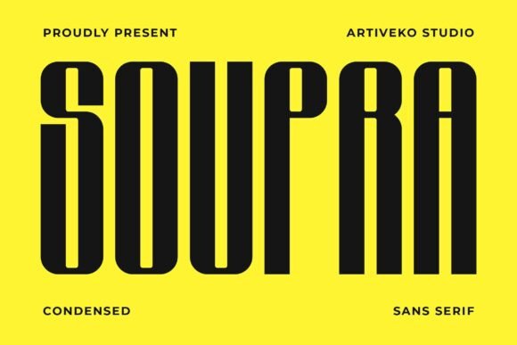 Soupra: The Bold Sans Serif Font for Clear Campaigns