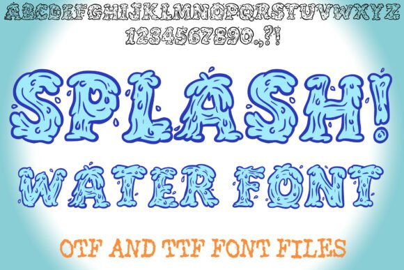 Splash Water Font: Elevate Your Brand Identity
