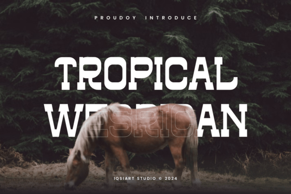 Tropical Wesrican: A Bold Serif Font for Makers